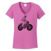 Ladies Heavy Cotton™ 100% Cotton V-Neck T-Shirt Thumbnail