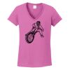 Ladies Heavy Cotton™ 100% Cotton V-Neck T-Shirt Thumbnail
