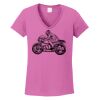 Ladies Heavy Cotton™ 100% Cotton V-Neck T-Shirt Thumbnail