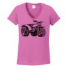 Ladies Heavy Cotton™ 100% Cotton V-Neck T-Shirt Thumbnail