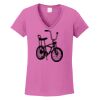 Ladies Heavy Cotton™ 100% Cotton V-Neck T-Shirt Thumbnail