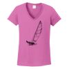 Ladies Heavy Cotton™ 100% Cotton V-Neck T-Shirt Thumbnail