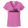 Ladies Heavy Cotton™ 100% Cotton V-Neck T-Shirt Thumbnail