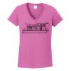 Ladies Heavy Cotton™ 100% Cotton V-Neck T-Shirt Thumbnail
