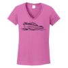 Ladies Heavy Cotton™ 100% Cotton V-Neck T-Shirt Thumbnail