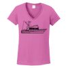 Ladies Heavy Cotton™ 100% Cotton V-Neck T-Shirt Thumbnail