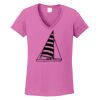 Ladies Heavy Cotton™ 100% Cotton V-Neck T-Shirt Thumbnail