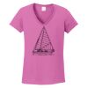 Ladies Heavy Cotton™ 100% Cotton V-Neck T-Shirt Thumbnail