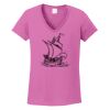 Ladies Heavy Cotton™ 100% Cotton V-Neck T-Shirt Thumbnail