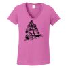 Ladies Heavy Cotton™ 100% Cotton V-Neck T-Shirt Thumbnail