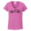 Ladies Heavy Cotton™ 100% Cotton V-Neck T-Shirt Thumbnail