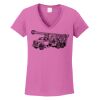 Ladies Heavy Cotton™ 100% Cotton V-Neck T-Shirt Thumbnail