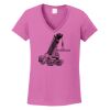 Ladies Heavy Cotton™ 100% Cotton V-Neck T-Shirt Thumbnail