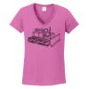 Ladies Heavy Cotton™ 100% Cotton V-Neck T-Shirt Thumbnail