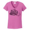 Ladies Heavy Cotton™ 100% Cotton V-Neck T-Shirt Thumbnail