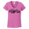 Ladies Heavy Cotton™ 100% Cotton V-Neck T-Shirt Thumbnail