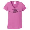 Ladies Heavy Cotton™ 100% Cotton V-Neck T-Shirt Thumbnail