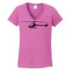 Ladies Heavy Cotton™ 100% Cotton V-Neck T-Shirt Thumbnail
