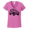 Ladies Heavy Cotton™ 100% Cotton V-Neck T-Shirt Thumbnail