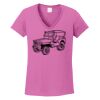 Ladies Heavy Cotton™ 100% Cotton V-Neck T-Shirt Thumbnail