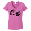 Ladies Heavy Cotton™ 100% Cotton V-Neck T-Shirt Thumbnail