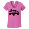Ladies Heavy Cotton™ 100% Cotton V-Neck T-Shirt Thumbnail
