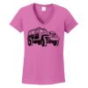 Ladies Heavy Cotton™ 100% Cotton V-Neck T-Shirt Thumbnail