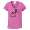 Ladies Heavy Cotton™ 100% Cotton V-Neck T-Shirt Thumbnail