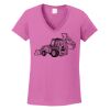 Ladies Heavy Cotton™ 100% Cotton V-Neck T-Shirt Thumbnail