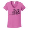 Ladies Heavy Cotton™ 100% Cotton V-Neck T-Shirt Thumbnail
