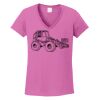 Ladies Heavy Cotton™ 100% Cotton V-Neck T-Shirt Thumbnail