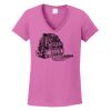 Ladies Heavy Cotton™ 100% Cotton V-Neck T-Shirt Thumbnail