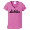 Ladies Heavy Cotton™ 100% Cotton V-Neck T-Shirt Thumbnail