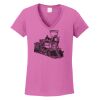 Ladies Heavy Cotton™ 100% Cotton V-Neck T-Shirt Thumbnail