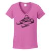 Ladies Heavy Cotton™ 100% Cotton V-Neck T-Shirt Thumbnail
