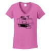 Ladies Heavy Cotton™ 100% Cotton V-Neck T-Shirt Thumbnail