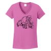Ladies Heavy Cotton™ 100% Cotton V-Neck T-Shirt Thumbnail