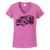 Ladies Heavy Cotton™ 100% Cotton V-Neck T-Shirt Thumbnail