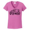 Ladies Heavy Cotton™ 100% Cotton V-Neck T-Shirt Thumbnail