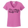 Ladies Heavy Cotton™ 100% Cotton V-Neck T-Shirt Thumbnail