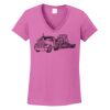 Ladies Heavy Cotton™ 100% Cotton V-Neck T-Shirt Thumbnail