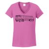 Ladies Heavy Cotton™ 100% Cotton V-Neck T-Shirt Thumbnail