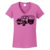 Ladies Heavy Cotton™ 100% Cotton V-Neck T-Shirt Thumbnail