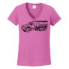Ladies Heavy Cotton™ 100% Cotton V-Neck T-Shirt Thumbnail