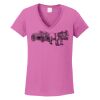 Ladies Heavy Cotton™ 100% Cotton V-Neck T-Shirt Thumbnail