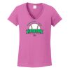 Ladies Heavy Cotton™ 100% Cotton V-Neck T-Shirt Thumbnail