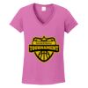 Ladies Heavy Cotton™ 100% Cotton V-Neck T-Shirt Thumbnail