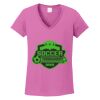 Ladies Heavy Cotton™ 100% Cotton V-Neck T-Shirt Thumbnail