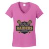 Ladies Heavy Cotton™ 100% Cotton V-Neck T-Shirt Thumbnail