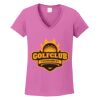 Ladies Heavy Cotton™ 100% Cotton V-Neck T-Shirt Thumbnail